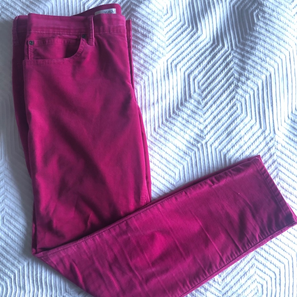 Corduroy Pink/ Fuchsia Pants